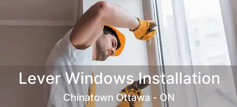  Lever Windows Installation Chinatown Ottawa - ON