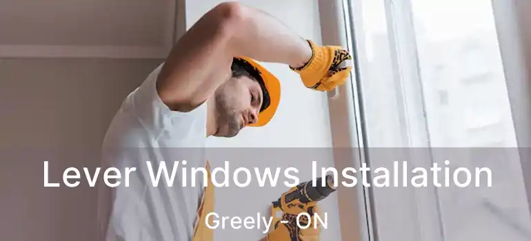  Lever Windows Installation Greely - ON