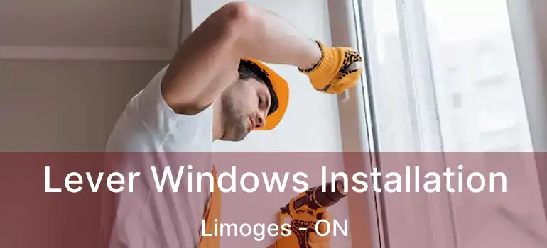  Lever Windows Installation Limoges - ON