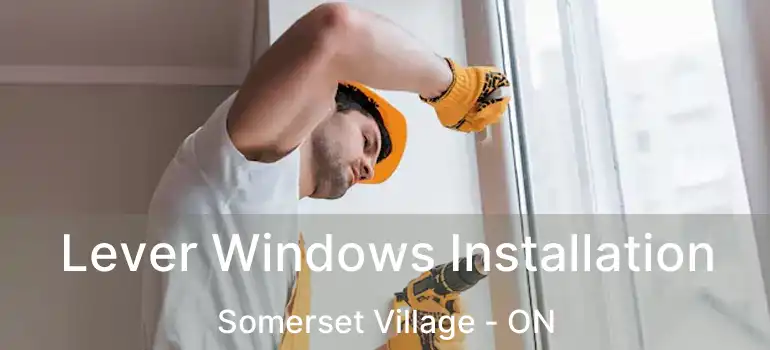  Lever Windows Installation Somerset Village - ON