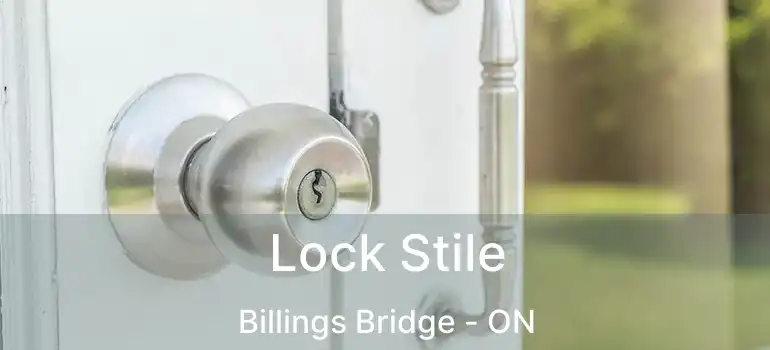  Lock Stile Billings Bridge - ON