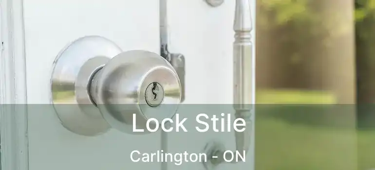  Lock Stile Carlington - ON