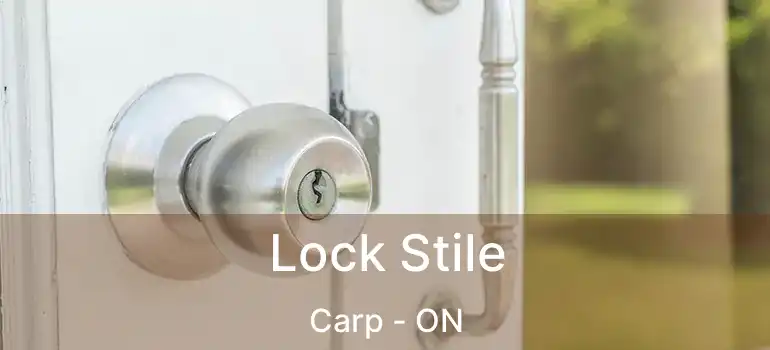  Lock Stile Carp - ON