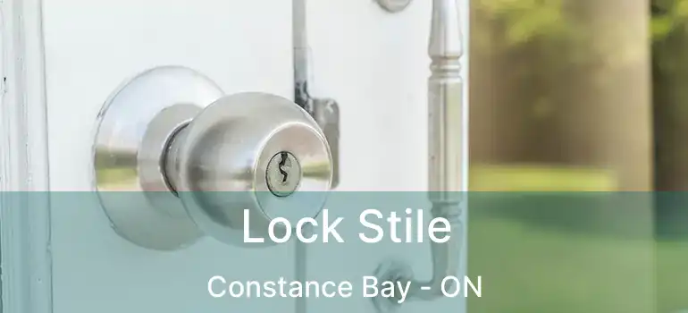  Lock Stile Constance Bay - ON