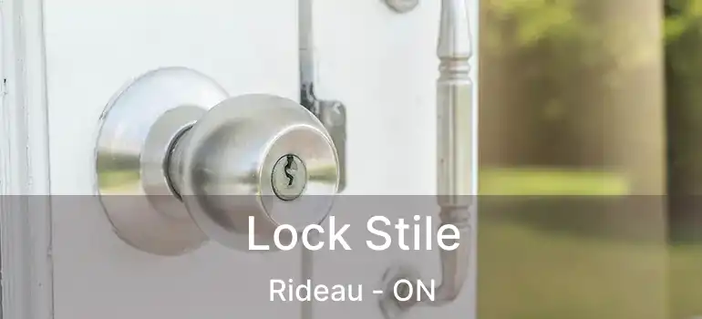  Lock Stile Rideau - ON