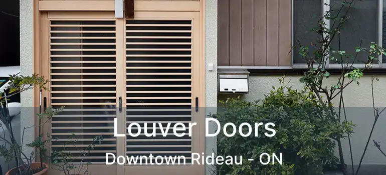  Louver Doors Downtown Rideau - ON