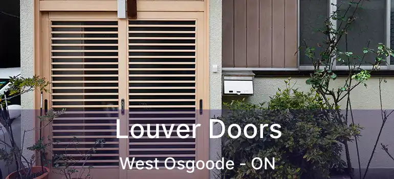  Louver Doors West Osgoode - ON