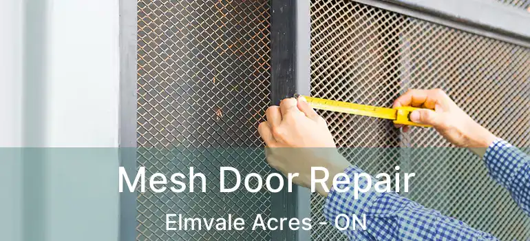  Mesh Door Repair Elmvale Acres - ON