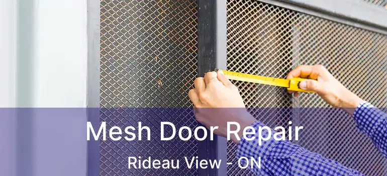  Mesh Door Repair Rideau View - ON