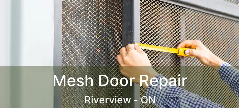  Mesh Door Repair Riverview - ON