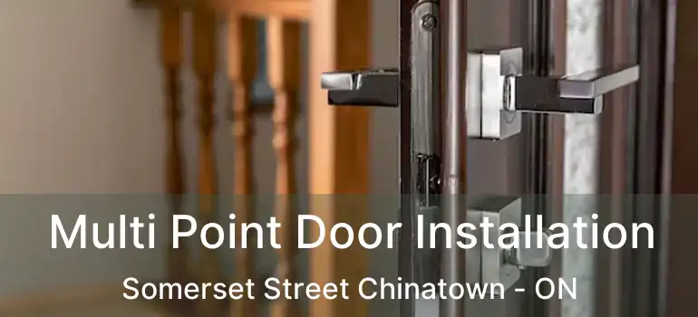  Multi Point Door Installation Somerset Street Chinatown - ON