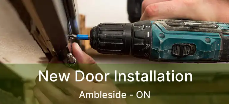  New Door Installation Ambleside - ON