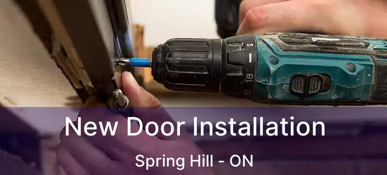  New Door Installation Spring Hill - ON