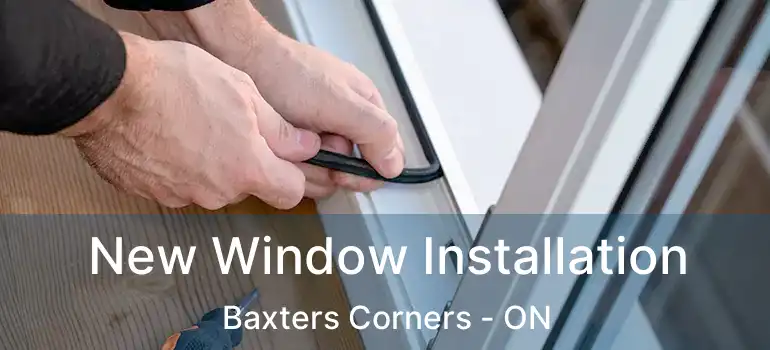  New Window Installation Baxters Corners - ON