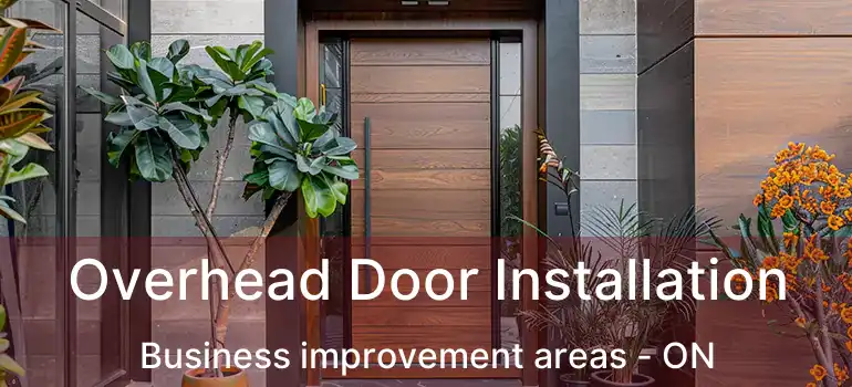  Overhead Door Installation Business improvement areas - ON