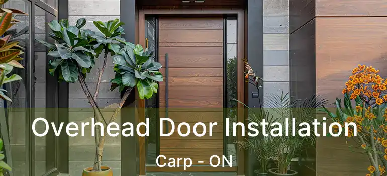  Overhead Door Installation Carp - ON