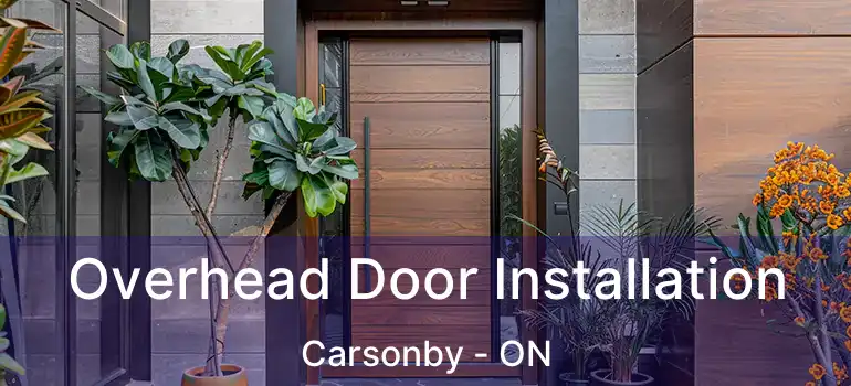  Overhead Door Installation Carsonby - ON