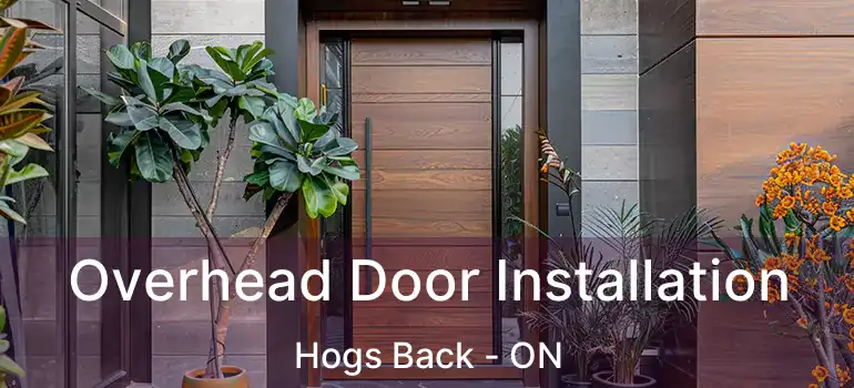  Overhead Door Installation Hogs Back - ON