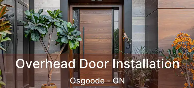  Overhead Door Installation Osgoode - ON