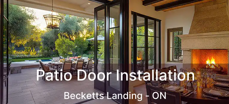  Patio Door Installation Becketts Landing - ON