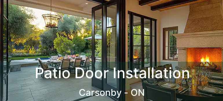  Patio Door Installation Carsonby - ON