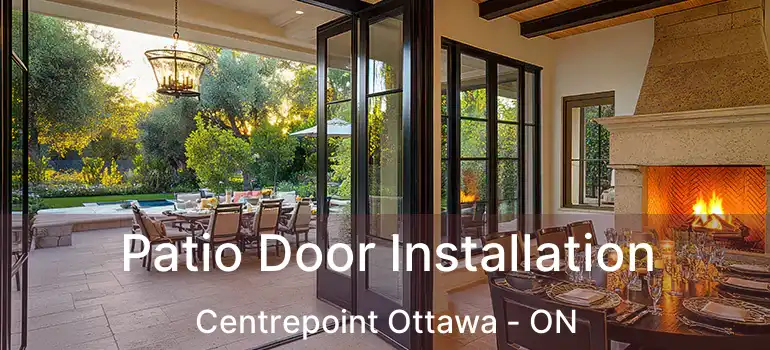  Patio Door Installation Centrepoint Ottawa - ON