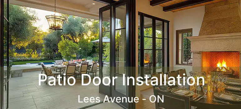  Patio Door Installation Lees Avenue - ON