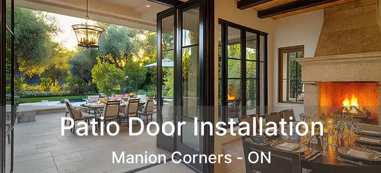  Patio Door Installation Manion Corners - ON