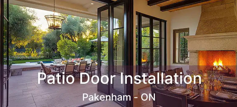  Patio Door Installation Pakenham - ON