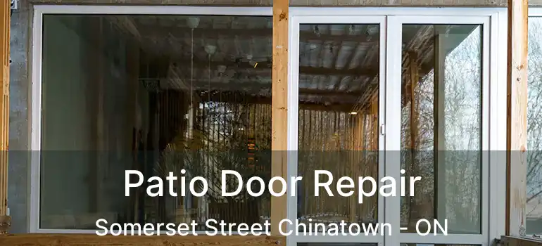  Patio Door Repair Somerset Street Chinatown - ON