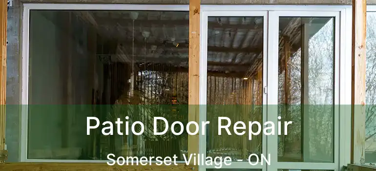  Patio Door Repair Somerset Village - ON