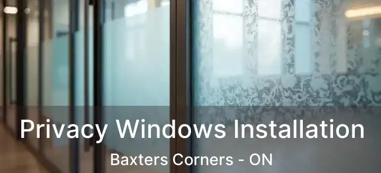  Privacy Windows Installation Baxters Corners - ON