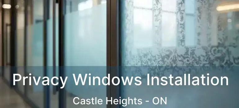  Privacy Windows Installation Castle Heights - ON