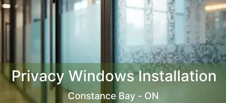  Privacy Windows Installation Constance Bay - ON