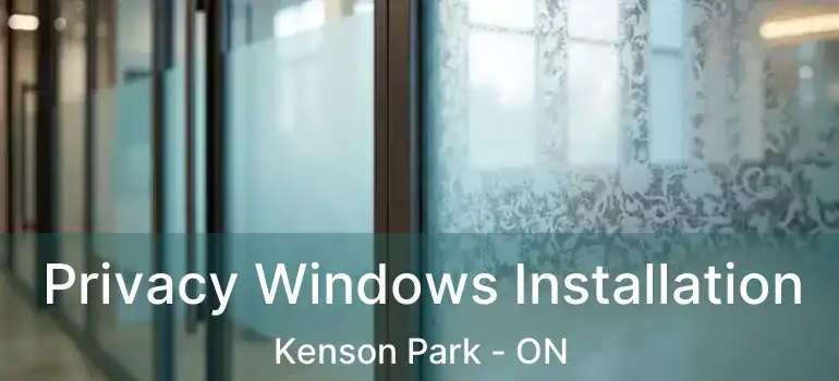  Privacy Windows Installation Kenson Park - ON