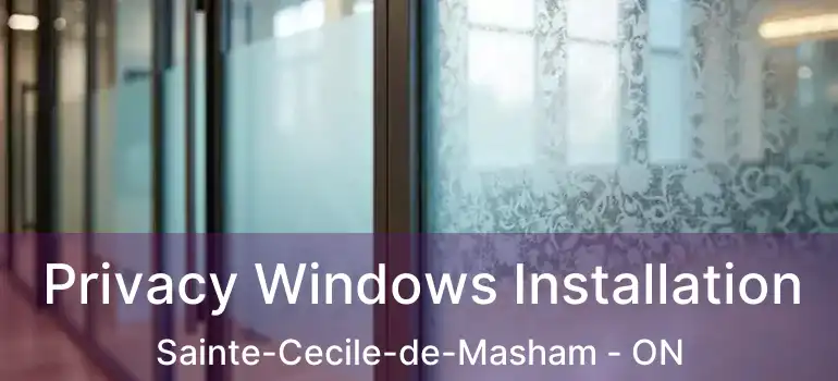  Privacy Windows Installation Sainte-Cecile-de-Masham - ON