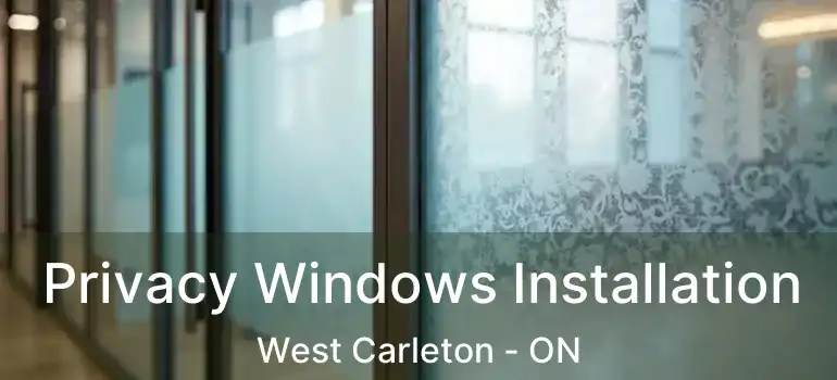  Privacy Windows Installation West Carleton - ON