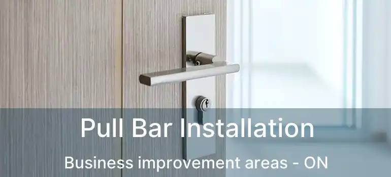  Pull Bar Installation Business improvement areas - ON