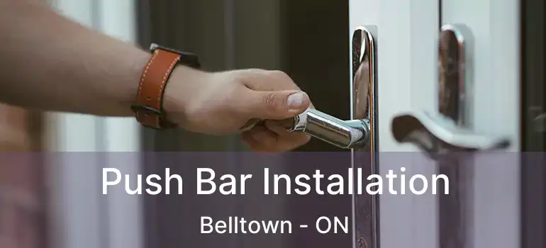  Push Bar Installation Belltown - ON