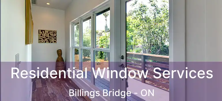  Residential Window Services Billings Bridge - ON