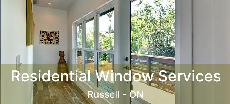  Residential Window Services Russell - ON