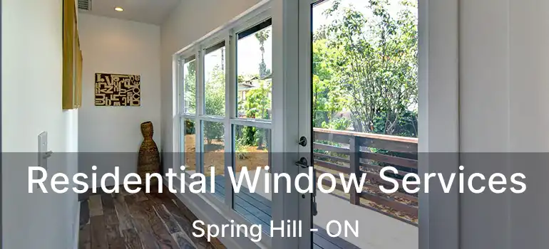  Residential Window Services Spring Hill - ON