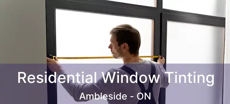  Residential Window Tinting Ambleside - ON