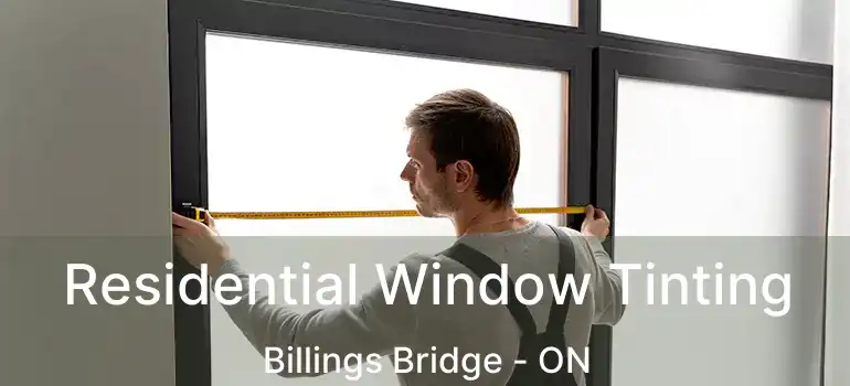  Residential Window Tinting Billings Bridge - ON