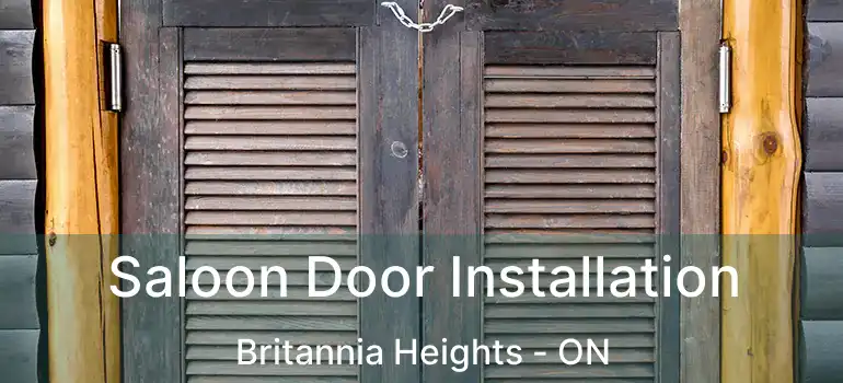  Saloon Door Installation Britannia Heights - ON