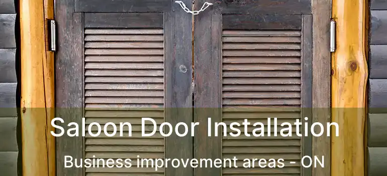  Saloon Door Installation Business improvement areas - ON