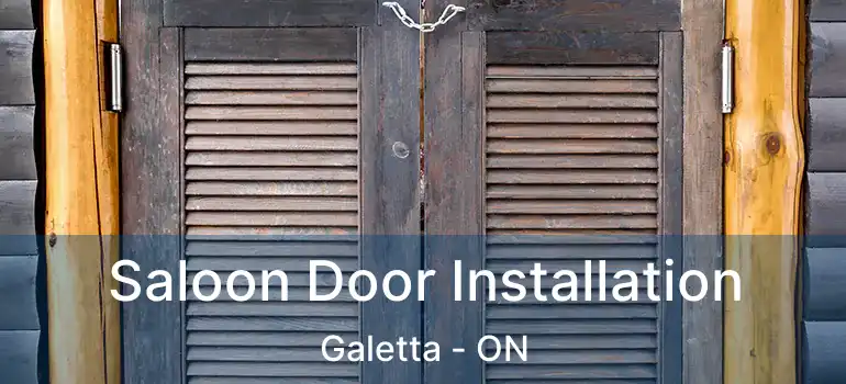  Saloon Door Installation Galetta - ON