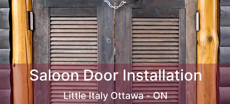  Saloon Door Installation Little Italy Ottawa - ON