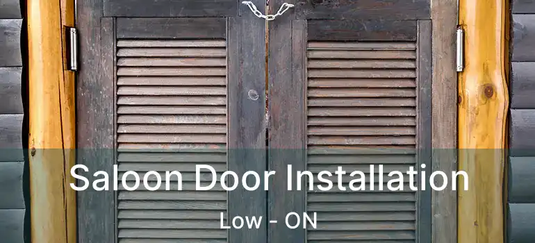  Saloon Door Installation Low - ON