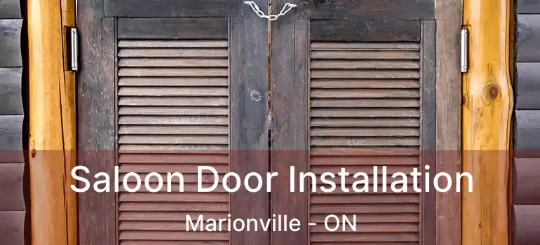  Saloon Door Installation Marionville - ON